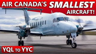 Flying the SMALLEST Aircraft in Air Canadas Fleet Beech 1900 YQL to YYC [upl. by Ayekim573]