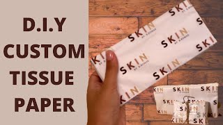 SMALL BUSINESS 101 How to Make Custom Tissue Paper at Home cheap [upl. by Nerua]