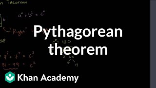 Pythagorean theorem  Right triangles and trigonometry  Geometry  Khan Academy [upl. by Elyl]