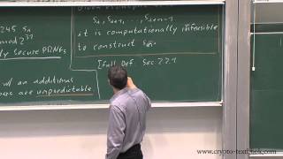 Lecture 3 Stream Ciphers Random Numbers and the One Time Pad by Christof Paar [upl. by Tedder508]