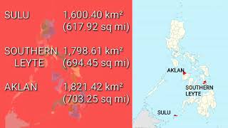 Philippines provinces by land area [upl. by Beata]