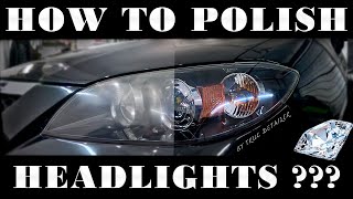 FULL Tutorial HOW to Polish Car Headlights Professionally For Beginners and Professionals [upl. by Carmina269]