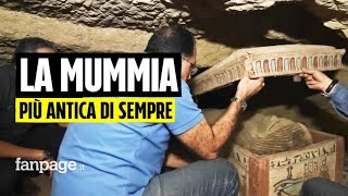 Scoperta in Egitto la mummia più antica di sempre era chiusa in un sarcofago da 4300 anni [upl. by Alra658]