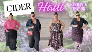 CIDER PLUS SIZE HAUL PT 2  REVIEW amp TRYON  SPRING amp SUMMER 2024 [upl. by Eloisa]