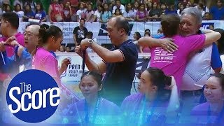 The Score Creamline Cool Smashers dedicate title to Coach Tai [upl. by Bogusz925]