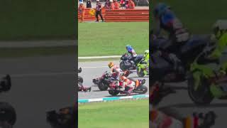 Turn one Chaos This is Sport 🧡🧡🧡🧡💪💪💪💪motorcycle shortvideo motogp [upl. by Lipman80]