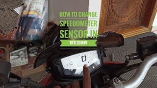 how to change speedometer sensor in rtr 200 4v  Speedometer sensor install [upl. by Minta]