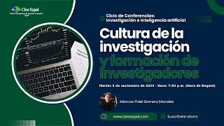 Cultura de la investigación y formación de investigadores [upl. by Aiouqahs]