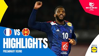 France vs North Macedonia  Highlights  EHF EURO 2024 [upl. by Dyun]