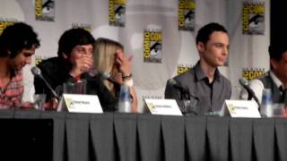 Comic Con 2010 Big Bang Theory Panel Q ampA Clip [upl. by Mukerji]