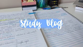 ⁴⁹ STUDY VLOG 🧸 muito estudo anotações e motivação [upl. by Ezarra266]