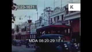 Early 1950s Jamaica  Kingston Streets Hope Gardens Buskers Rio Grande [upl. by Tray]