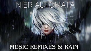 1 Hour of Relaxing Nier Automata Remixes and Rain  ChillStudySleep [upl. by Neeleuqcaj455]