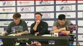 EASL Jeremy Lin Hayden Blankley  Taipei Kings vs Meralco Bolts  Post Game Press Conference [upl. by Ahsyat]