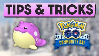 SPHEAL COMMUNITY DAY TIPS amp TRICKS  POKEMON GO [upl. by Petronella296]