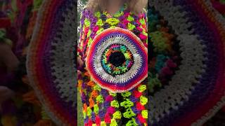 Evil Eye Sweater crochet redheartyarn crochetsweater diycrochet crochettutorial [upl. by Dann]