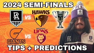 AFL 2024 SemiFinals Tips  Predictions [upl. by Pitarys]