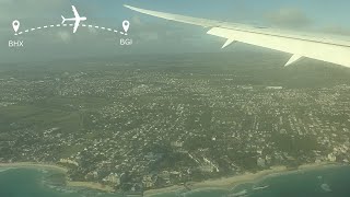 LANDING INTO BRIDGETOWN BARBADOS BGI  BOEING 787 DREAMLINER  TUI AIRWAYS [upl. by Otrevlig]