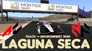 LAGUNA SECA INDYCAR 2024 TRACK AND ENVIRONMENT SKIN ASSETTO CORSA [upl. by Eastman241]