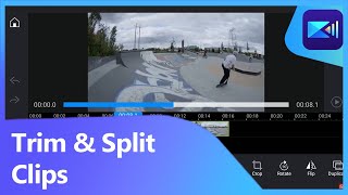 Video Editing for Beginners Trim Cut and Split  PowerDirector App Tutorial [upl. by Ahcropal]