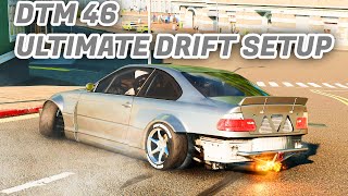 Best DTM 46 Ultimate Drift Setup CarX Drift Racing Online E46 BACK ON 120 ADHESION [upl. by Nikolos]