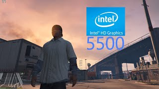 Grand Theft Auto 5 Intel HD Graphics 5500 FPS TEST [upl. by Irdua582]