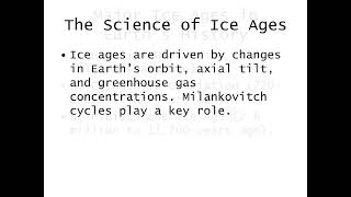 Glaciology and Ice Ages Presentation [upl. by Livy]