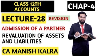 Revaluation Of Assets And Liabilities  Chapter4  Admission Of A Partner  Class12 Accounts [upl. by Ydnar]