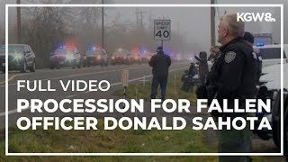 Full video Procession for fallen Vancouver police officer Donald Sahota [upl. by Alvy]