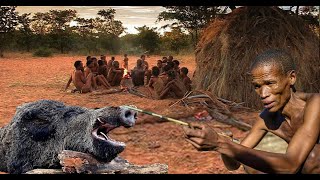 Inside Hadzabe Tribe  Why Hunters use poison Arrows in The Wild  hunters documentary [upl. by Eidnil]