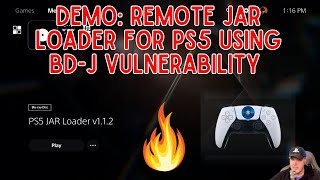 DEMO Remote JAR Loader for PS5 released using BDJ vulnerability [upl. by O'Gowan]