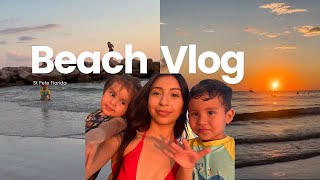 WEEKEND VLOG  beach trip with babies grocery shopping amp gym [upl. by Peti]