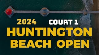 Court 1 AVP Huntington Beach Open 2024 I ChengHughes vs CannonKraft I Friday [upl. by Anohsal]