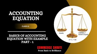 Accounting equation  basics of accounting equation class 11th [upl. by Flieger704]