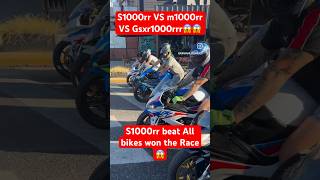 Superbike Faceoff S1000RR vs GSXR 1000RR vs M1000RR Racing 😱😱 [upl. by Sorvats]