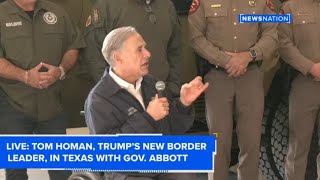 Tom Homan Trump’s new border leader in Texas with Gov Abbott [upl. by Christabelle25]