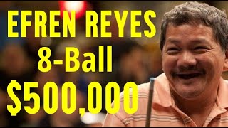 EFREN REYES vs Rodney Morris 500000 8BALL [upl. by Jonna717]