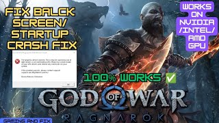 GOD OF WAR Ragnarok Black ScreenStart Up Crash Fix After Game Update or FSR 3 Mod  All GPU [upl. by Caddaric470]