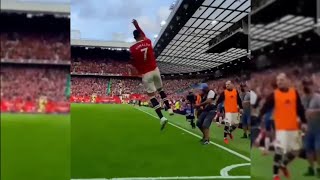 Ronaldo Crazy Loud Suiiii At Old Trafford [upl. by Barger]