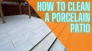 HOW TO CLEAN A PORCELAIN PATIO BEFORE GROUTING [upl. by Pasia173]