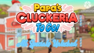 Papas Cluckeria To Go  All Specials Unlocked  Almost Perfect Day [upl. by Cheria]