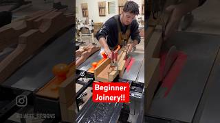 Joinery 101 Building chair leg joint for woodworking beginners carpentry carpenter woodworking [upl. by Sirref892]