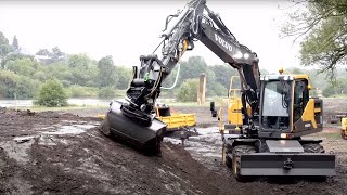 Video walkaround EW160E wheeled excavator digger English subtitles [upl. by Pepper]