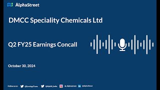 DMCC Speciality Chemicals Ltd Q2 FY202425 Earnings Conference Call [upl. by Portugal81]