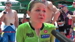 Triathlon Ingolstadt 2018 Luisa Moroff  1 Platz Elite Mitteldistanz [upl. by Alleyn]