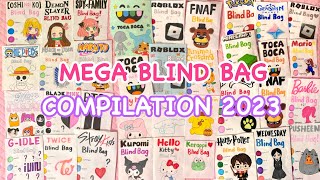 ⭐️paper diy⭐️ MEGA BLIND BAG COMPILATION 🔇 no music  2023  ASMR  applefrog [upl. by Jara]