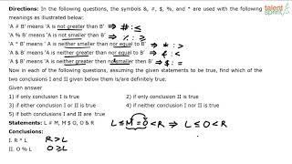 Coded Inequalities Reasoning Tricks  Reasoning Ability  Additional Example  7  TalentSprint [upl. by Shanon]