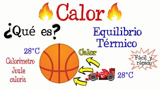 🔥¿Qué es el calor Equilibrio Térmico🔥 Fácil y Rápido  FÍSICA [upl. by Asseram]