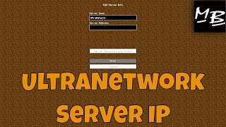 Minecraft UltraNetwork Server IP Address [upl. by Schuster]