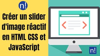 Créer un slider dimage réactif en HTML CSS et JavaScript [upl. by Worth28]